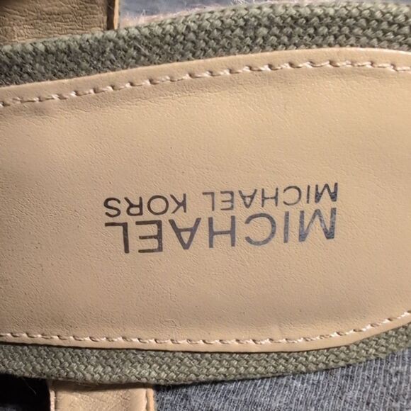 Michael Kors Green Wedge Sandals Size 8.5 Women's - Picture 5 of 9